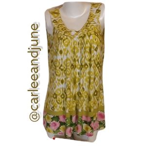 Style & Co sleeveless summer top. Size L. Pre-owned like new.